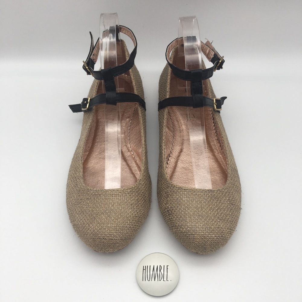 Anthropology Miss Albright Dacey Burlap Flats